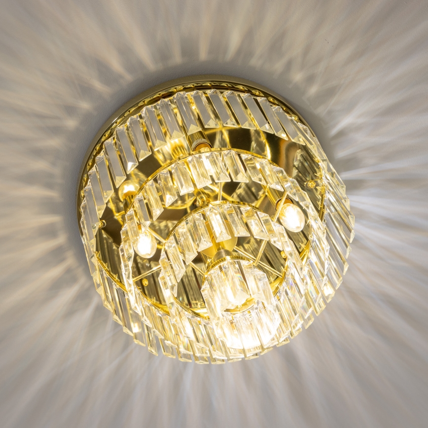 Brilagi - LED Plafoniera di cristallo MOZART 5xE14/40W/230V oro