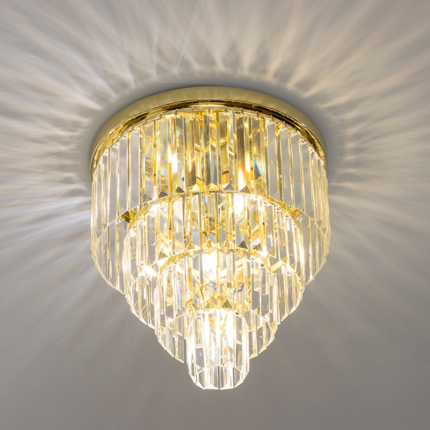 Brilagi - LED Plafoniera di cristallo MOZART 5xE14/40W/230V oro