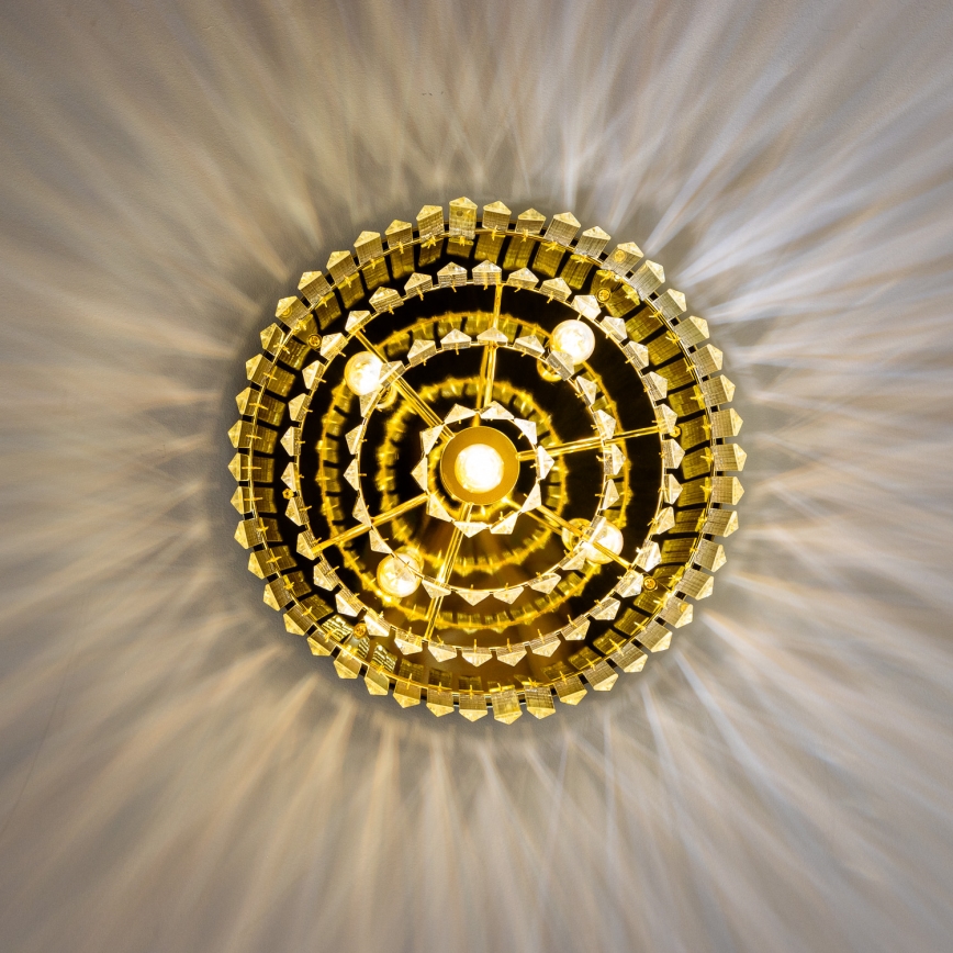 Brilagi - LED Plafoniera di cristallo MOZART 5xE14/40W/230V oro