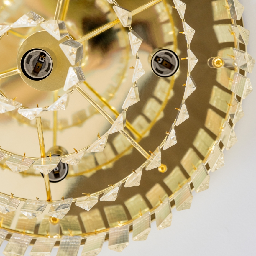 Brilagi - LED Plafoniera di cristallo MOZART 5xE14/40W/230V oro