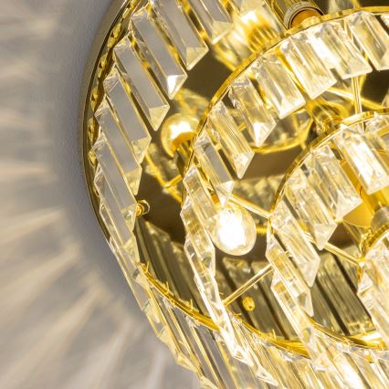 Brilagi - LED Plafoniera di cristallo MOZART 5xE14/40W/230V oro