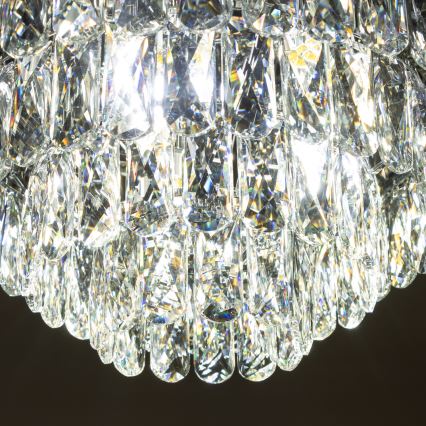 Brilagi - LED Plafoniera di cristallo VELURE 5xE14/40W/230V nero