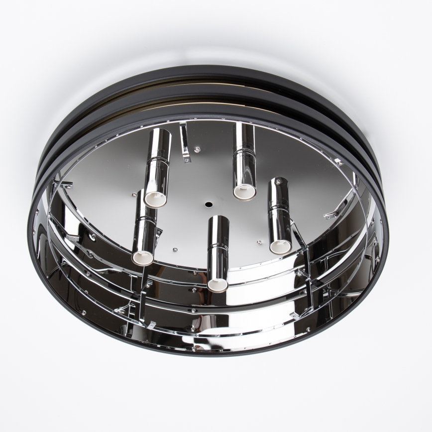 Brilagi - LED Plafoniera di cristallo VELURE 5xE14/40W/230V nero