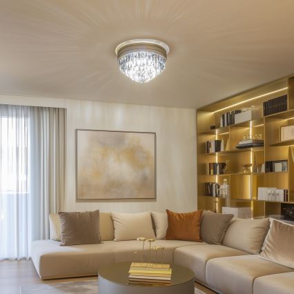 Brilagi - LED Plafoniera di cristallo VELURE 5xE14/40W/230V oro