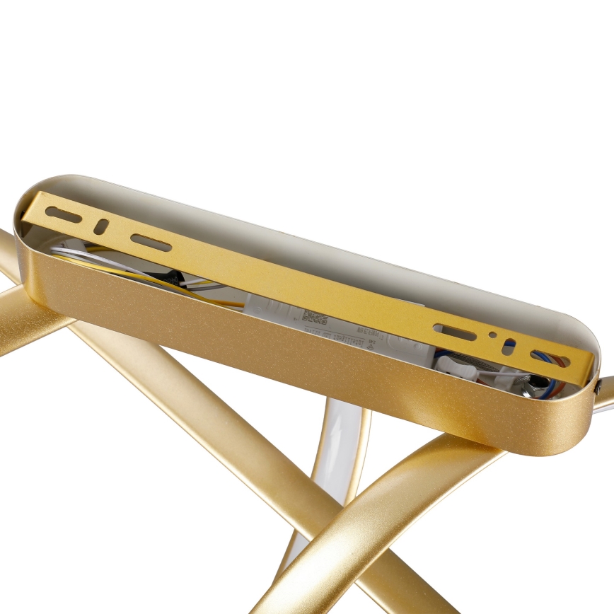 Brilagi - Lampada da soffitto a LED dimmerabile TWISTER LED/60W/230V 3000-6000K dorata + telecomando