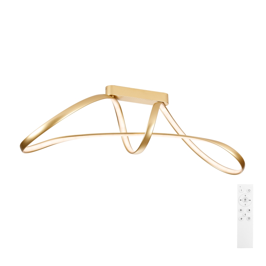 Brilagi - Lampada da soffitto a LED dimmerabile TWISTER LED/60W/230V 3000-6000K dorata + telecomando