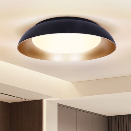 Brilagi - Plafoniera da soffitto dimmerabile ALVA LED/48W/230V 3000-6500K Ø 51 cm nera + telecomando
