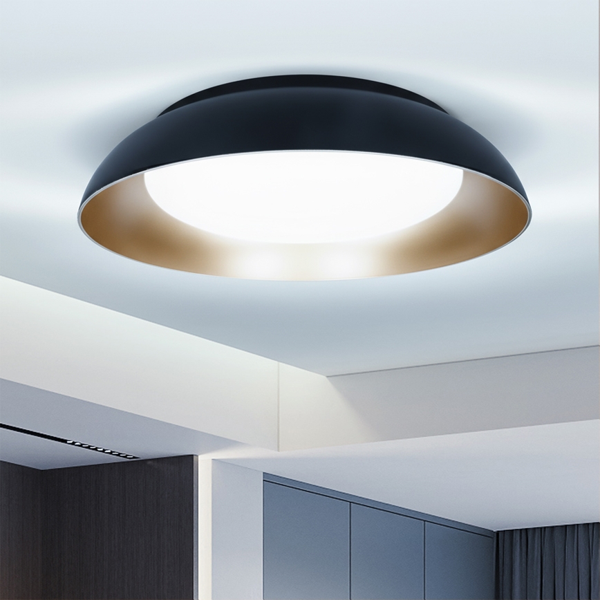 Brilagi - Plafoniera da soffitto dimmerabile ALVA LED/48W/230V 3000-6500K Ø 51 cm nera + telecomando