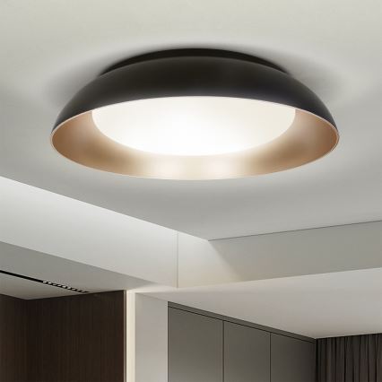 Brilagi - Plafoniera da soffitto dimmerabile ALVA LED/48W/230V 3000-6500K Ø 51 cm nera + telecomando