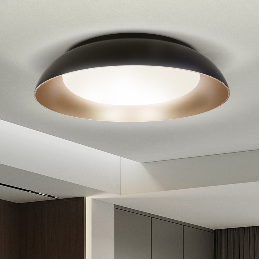 Brilagi - Plafoniera da soffitto dimmerabile ALVA LED/48W/230V 3000-6500K Ø 51 cm nera + telecomando