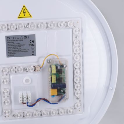 Brilagi - Plafoniera da soffitto dimmerabile ALVA LED/48W/230V 3000-6500K Ø 51 cm nera + telecomando