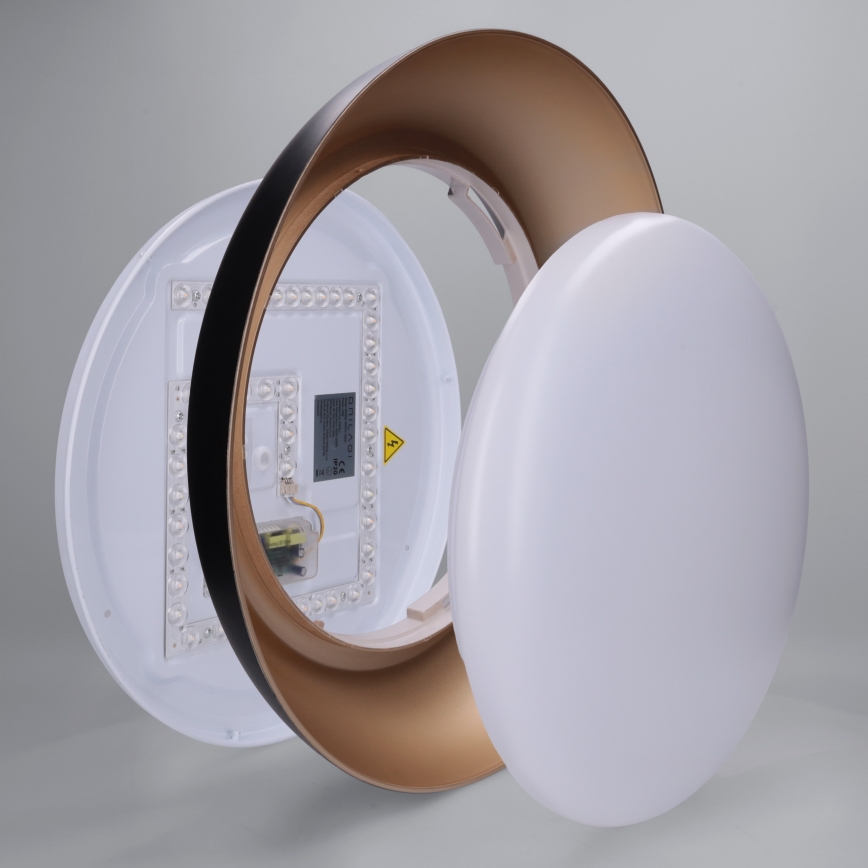 Brilagi - Plafoniera da soffitto dimmerabile ALVA LED/48W/230V 3000-6500K Ø 51 cm nera + telecomando