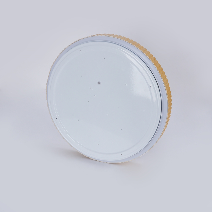 Brilagi - Plafoniera dimmerabile a LED CORVO LED/72W/230V 3000-6000K finitura in legno Ø 50 cm + telecomando