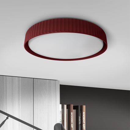 Brilagi - Plafoniera LED dimmerabile LUCIA LED/48W/230V 3000-6500K Ø 41 cm rosso + telecomando