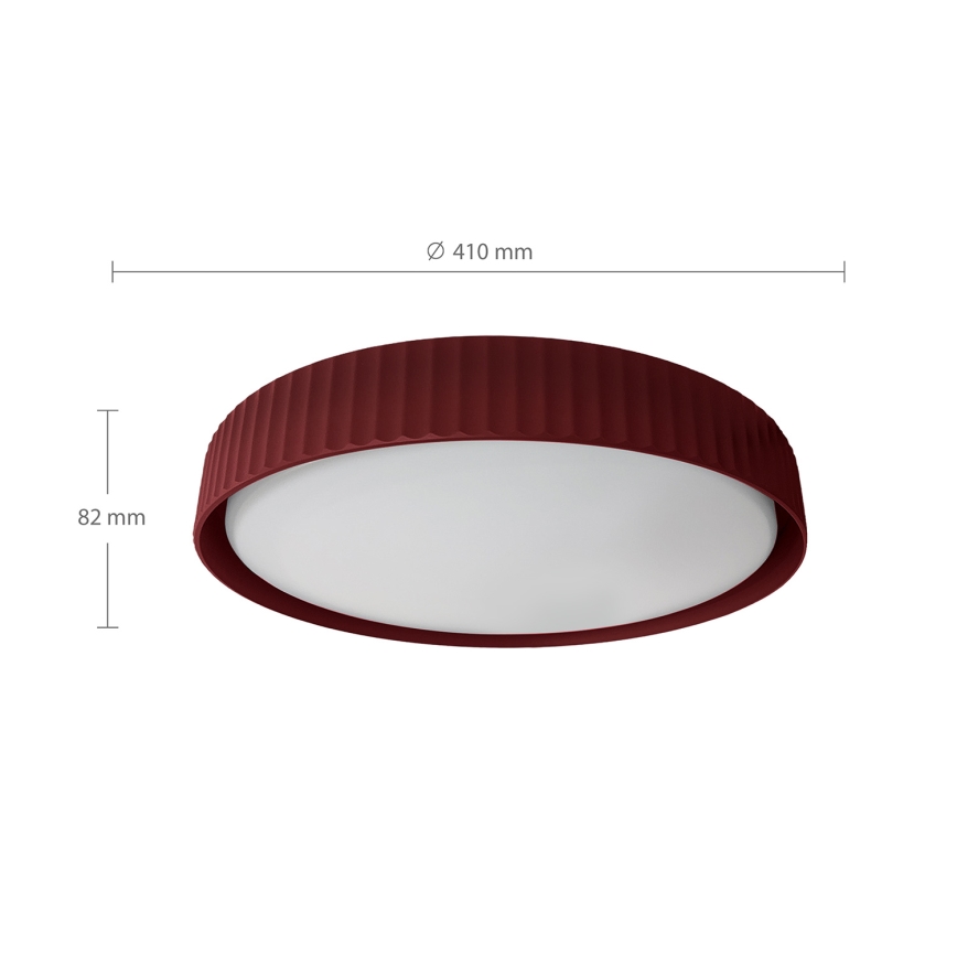 Brilagi - Plafoniera LED dimmerabile LUCIA LED/48W/230V 3000-6500K Ø 41 cm rosso + telecomando