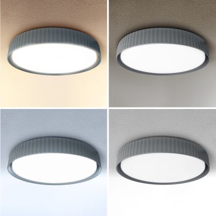 Brilagi - Plafoniera LED dimmerabile LUCIA LED/60W/230V 3000-6500K Ø 59 cm grigio + telecomando