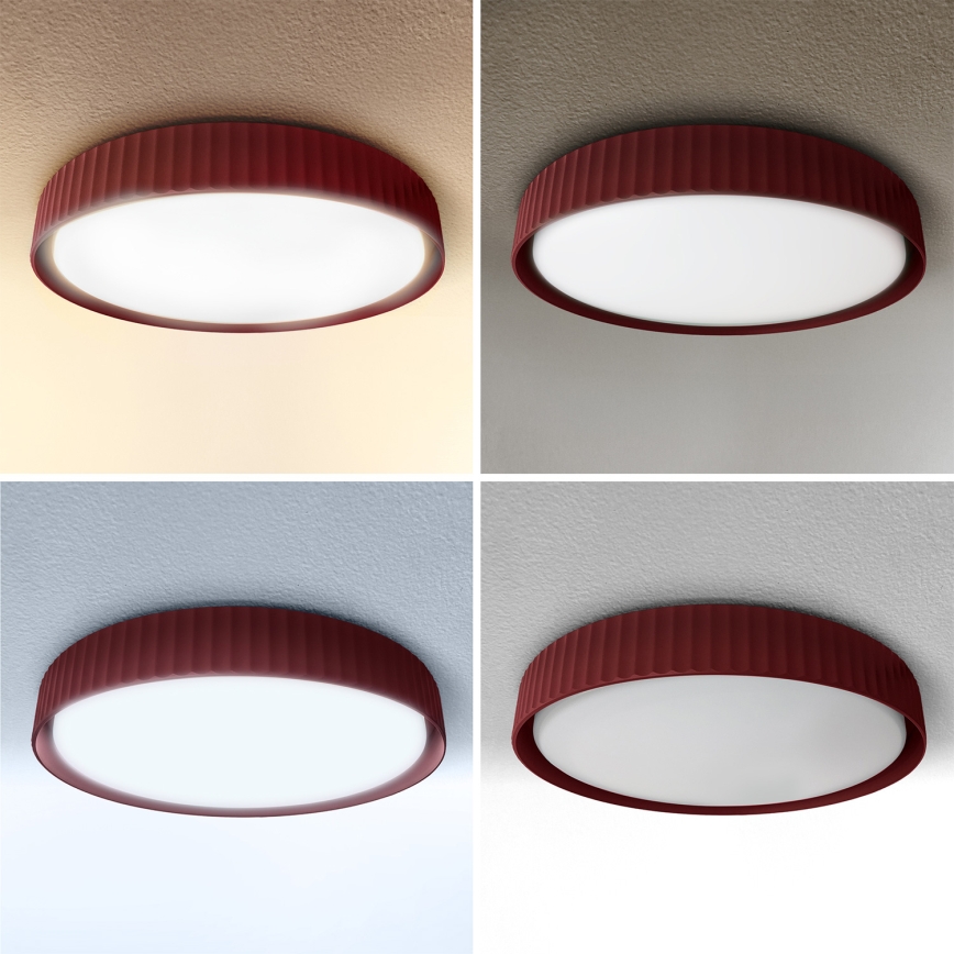 Brilagi - Plafoniera dimmerabile LED LUCIA LED/60W/230V 3000-6500K Ø 59 cm rossa + telecomando