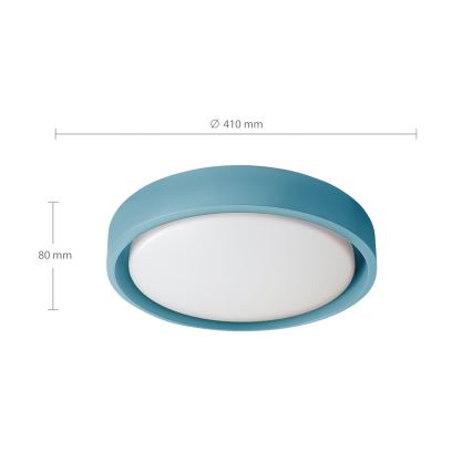 Brilagi - Plafoniera LED dimmerabile MATTEO LED/48W/230V 3000–6500K Ø 41 cm turchese + telecomando