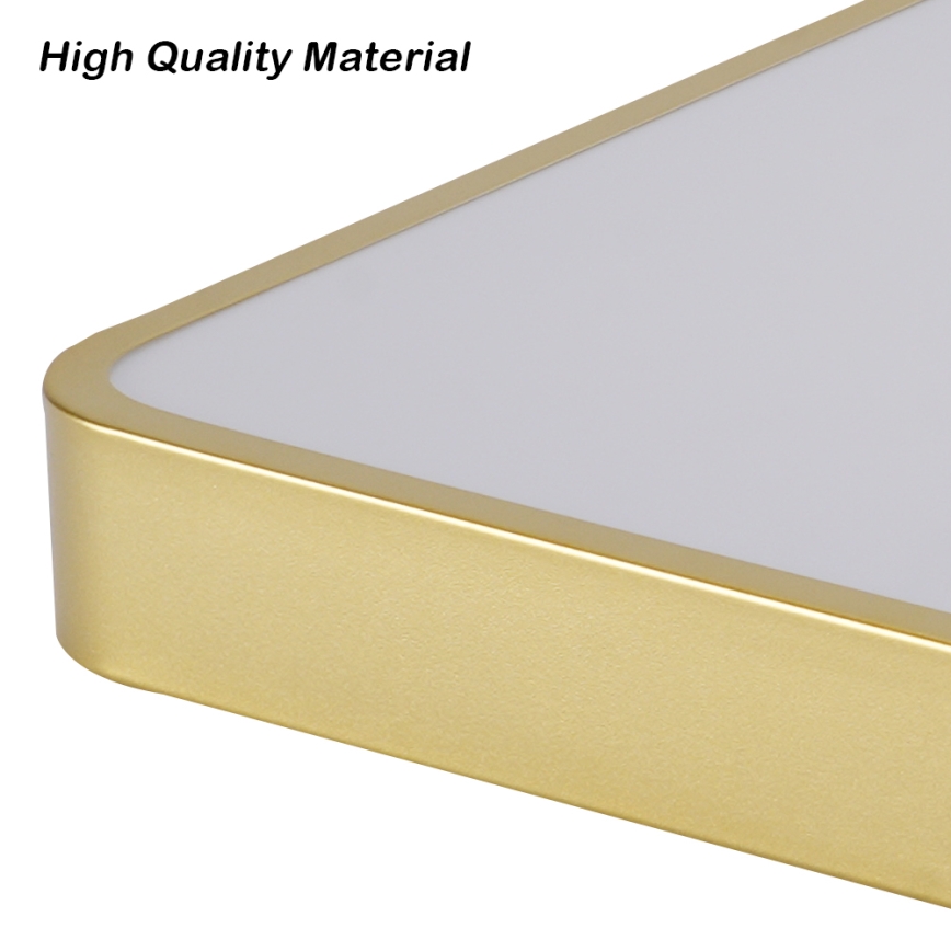 Brilagi - Plafoniera dimmerabile a LED POOL LED/48W/230V 3000–6000K 50x50 cm dorata + telecomando