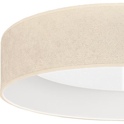 Brilagi - Plafoniera LED dimmerabile VELVET SMARTIX STARS LED/24W/230V 3000-6000K Ø 45 cm crema Wi-Fi Tuya Beacon + telecomando
