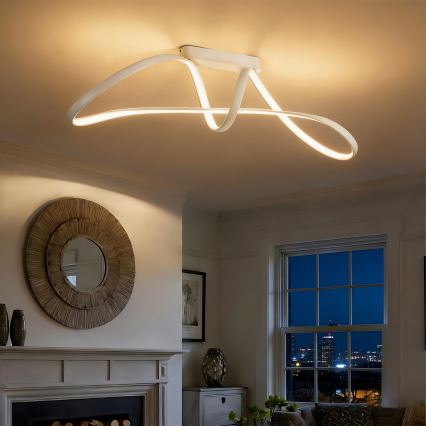 Brilagi - Plafoniera a LED dimmerabile a montaggio superficiale TWISTER LED/60W/230V 3000-6000K bianco + telecomando