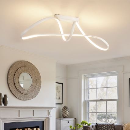 Brilagi - Plafoniera a LED dimmerabile a montaggio superficiale TWISTER LED/60W/230V 3000-6000K bianco + telecomando