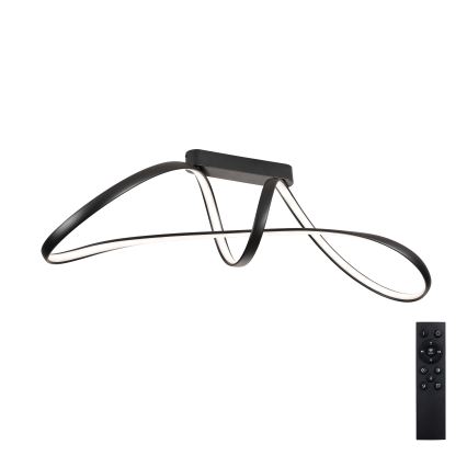 Brilagi - Plafoniera LED dimmerabile a montaggio superficiale TWISTER LED/60W/230V 3000-6000K nero + telecomando