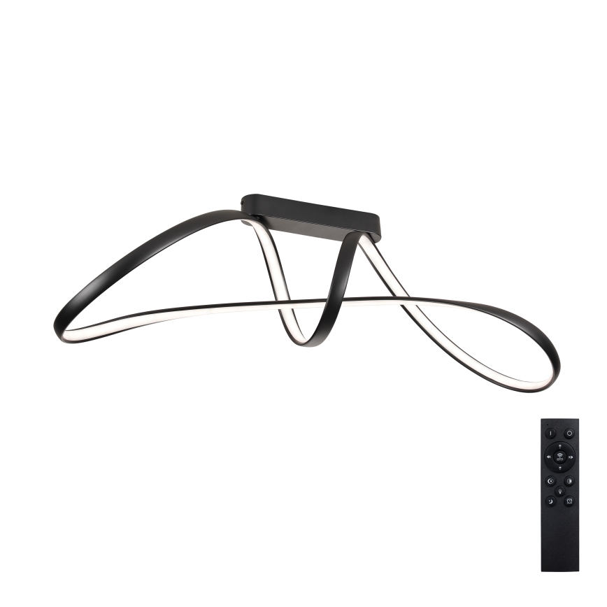 Brilagi - Plafoniera LED dimmerabile a montaggio superficiale TWISTER LED/60W/230V 3000-6000K nero + telecomando