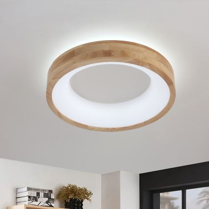 Brilagi - Plafoniera LED FALCON WOOD LED/30W/230V 3000/4000/6000K Ø 45 cm legno