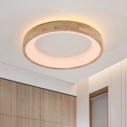 Brilagi - Lampada da soffitto LED FALCON WOOD LED/40W/230V 3000/4000/6000K diam. 60 cm in legno