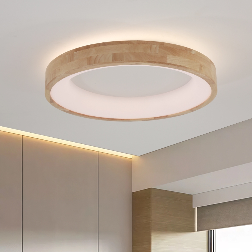 Brilagi - Lampada da soffitto LED FALCON WOOD LED/40W/230V 3000/4000/6000K diam. 60 cm in legno