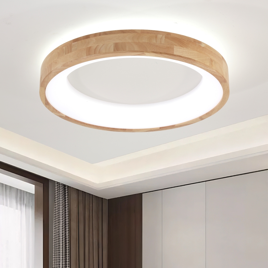 Brilagi - Lampada da soffitto LED FALCON WOOD LED/40W/230V 3000/4000/6000K diam. 60 cm in legno