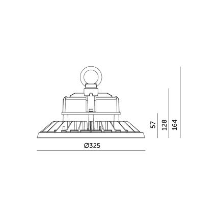 Brilagi - Plafoniera industriale LED a soffitto TITAN PRO LED/200W/230V 4000K IP65