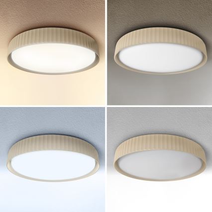 Brilagi - Plafoniera LED dimmerabile LUCIA LED/48W/230V 3000-6500K Ø 41 cm beige + telecomando
