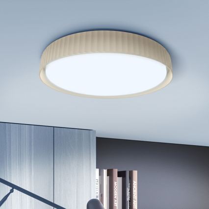Brilagi - Plafoniera LED dimmerabile LUCIA LED/48W/230V 3000-6500K Ø 41 cm beige + telecomando