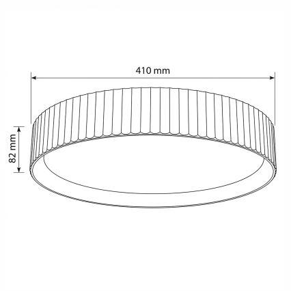 Brilagi - Plafoniera LED dimmerabile LUCIA LED/48W/230V 3000-6500K Ø 41 cm beige + telecomando