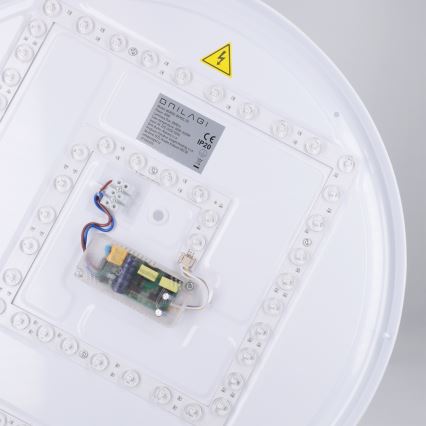 Brilagi - Plafoniera a LED dimmerabile NANCI LED/60W/230V 3000-6500K Ø 49 cm bianco + telecomando