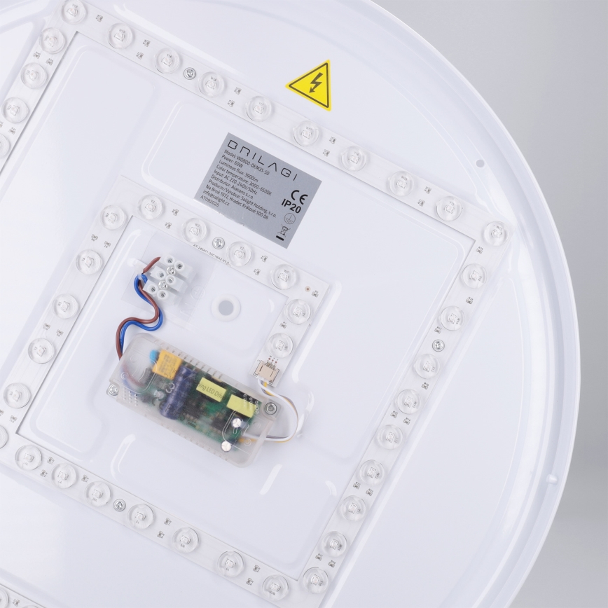 Brilagi - Plafoniera a LED dimmerabile NANCI LED/60W/230V 3000-6500K Ø 49 cm bianco + telecomando