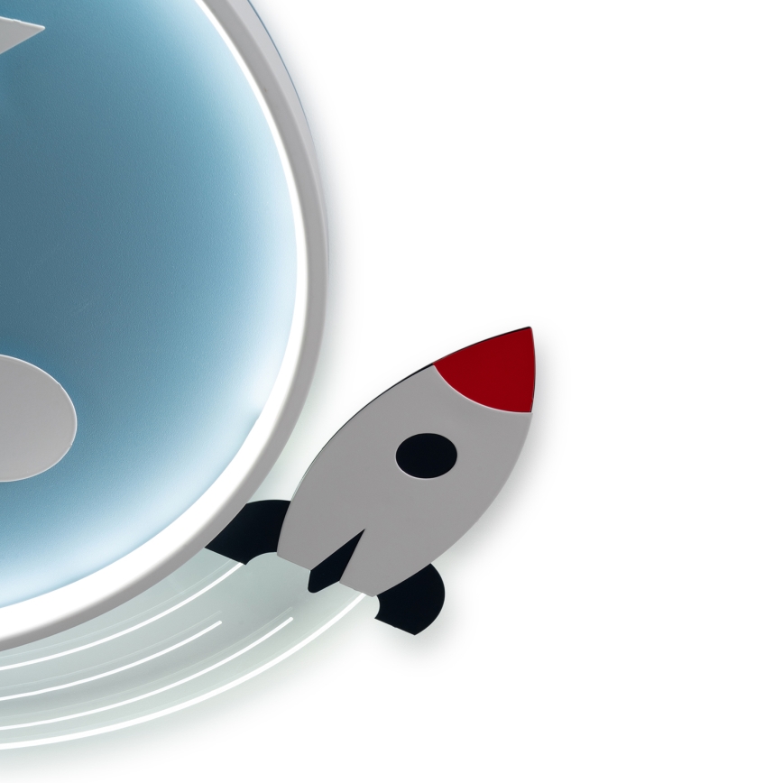 Brilagi - Plafoniera LED per cameretta STARSHIP LED/64W/230V 3000/4500/6000K blu