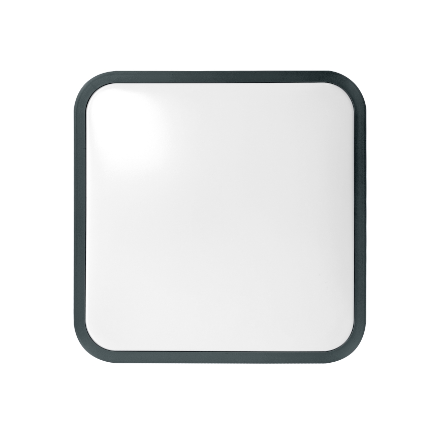 Brilagi - Plafoniera da soffitto per bagno LED con sensore ZENNA LED/18W/230V 28,5x28,5 cm IP44 antracite + telecomando