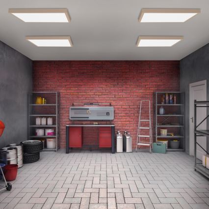 Brilagi - Plafoniera a LED per bagno FRAME LED/50W/230V 60x60 cm IP44 beige