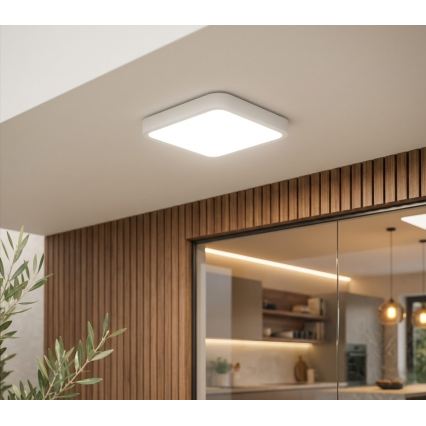 BRILAGI - Plafoniera LED per bagno ZENNA LED/18W/230V 28,5x28,5 cm IP44 bianca