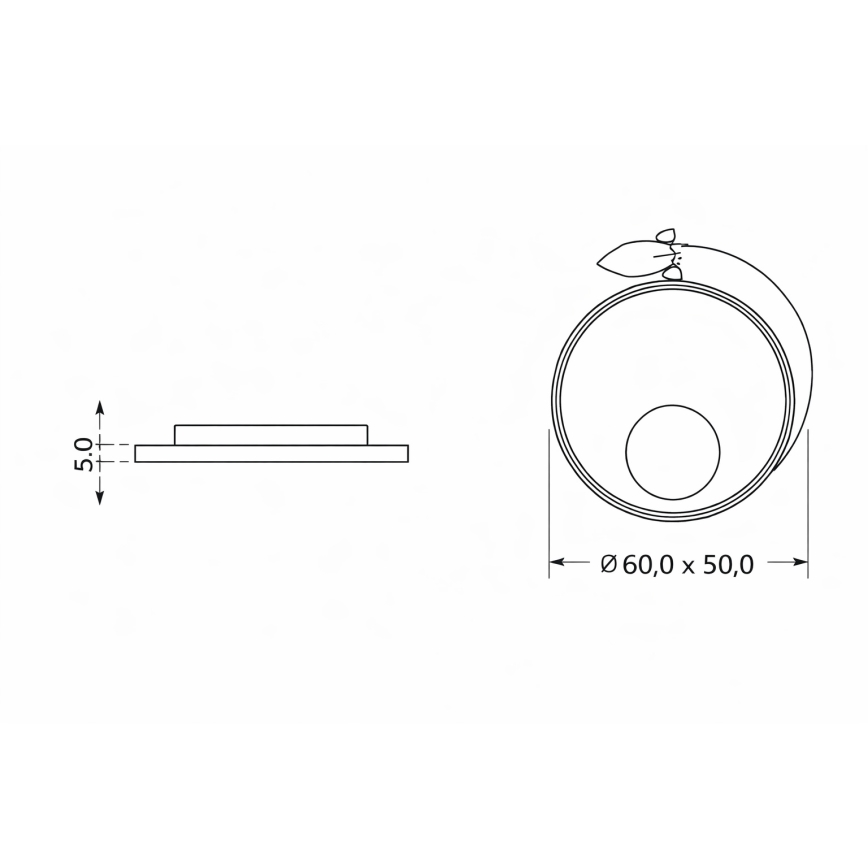 Brilagi - Plafoniera LED per bambini STARSHIP LED/64W/230V 3000/4500/6000K gialla