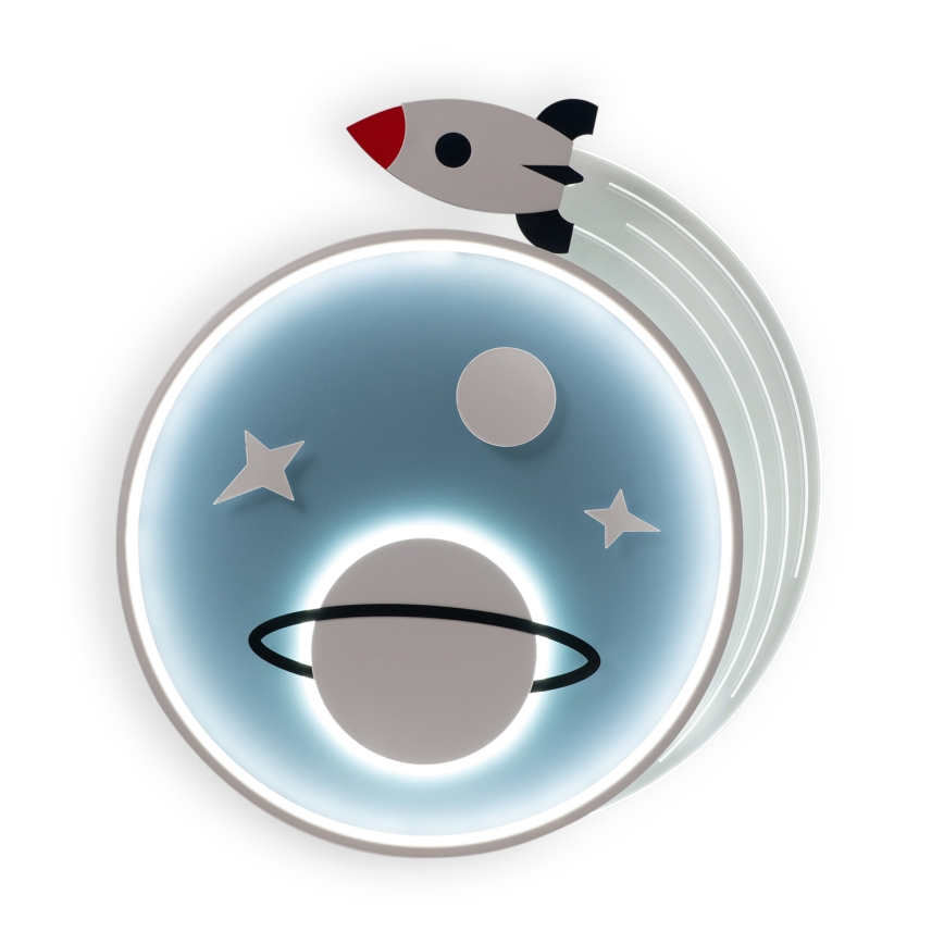 Brilagi -LED Plafoniera per bambini STARSHIP LED/64W/230V 3000/4500K blu