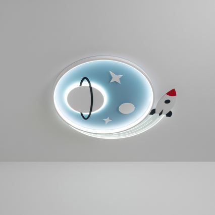Brilagi -LED Plafoniera per bambini STARSHIP LED/64W/230V 3000/4500K blu