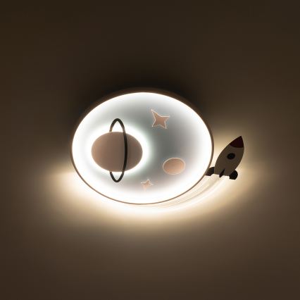 Brilagi -LED Plafoniera per bambini STARSHIP LED/64W/230V 3000/4500K blu