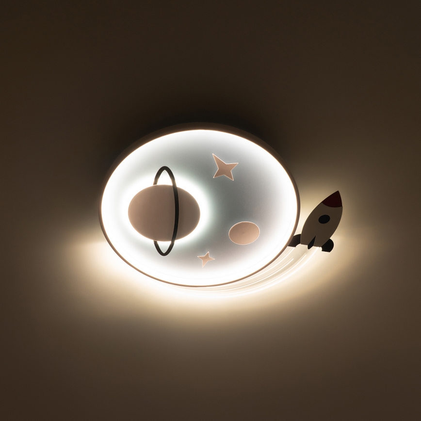 Brilagi -LED Plafoniera per bambini STARSHIP LED/64W/230V 3000/4500K blu