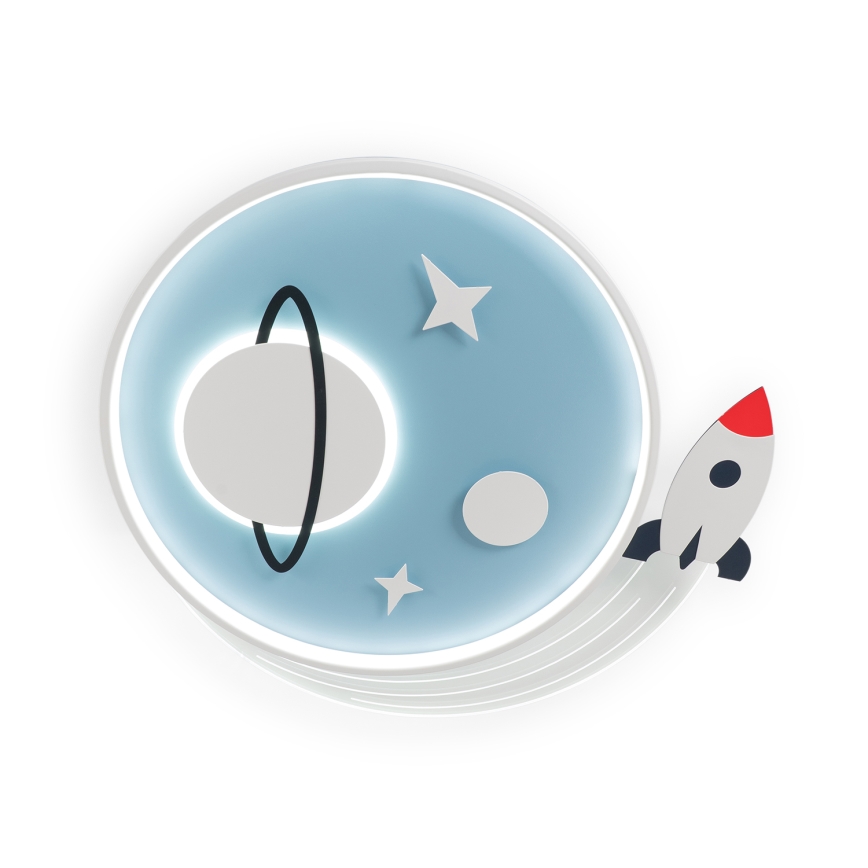 Brilagi -LED Plafoniera per bambini STARSHIP LED/64W/230V 3000/4500K blu