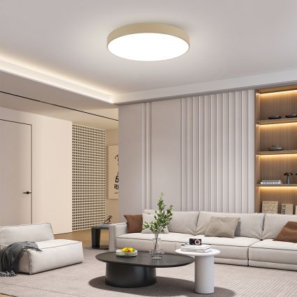 Brilagi - Plafoniera LED POOL LED/100W/230V 3000/4000/6000K Ø 80 cm beige