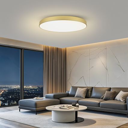 Brilagi - Plafoniera LED POOL LED/128W/230V 3000/4000/6000K Ø 100 cm dorata